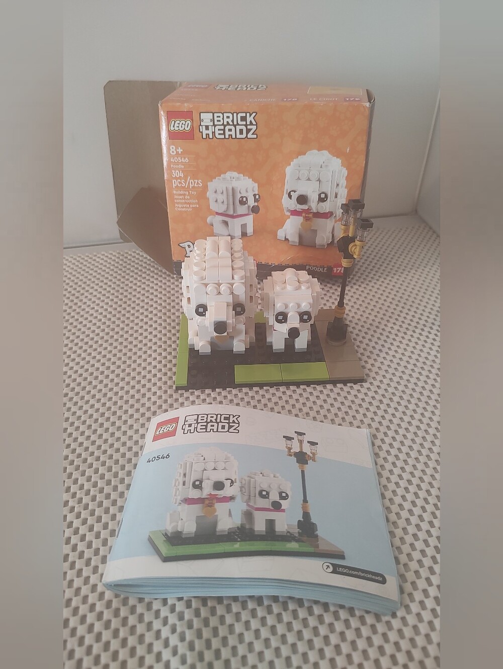 Lego 40546 Poodle & Pup Brick Headz Building Toy Set